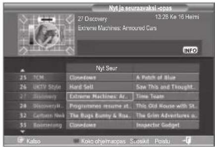 Nyt ja seurnavaksi -opas 27 Discovery 13:28 Ke 16 Heimi Econema Machines: Armoured Cars INFO Nyt Seur 25 TCM UKTV Style 26 27 28 29 30 31 32 33 34 35 36 37 38 39 40 41 42 43 44 45 46 47 48 49 50 51 52 53 54 55 56 57 58 59 60 61 62 63 64 65 66 67 68 69 70 71 72 73 74 75 76 77 78 79 80 81 82 83 84 85 86 87 88 89 90 91 92 93 94 95 96 97 98 99 100