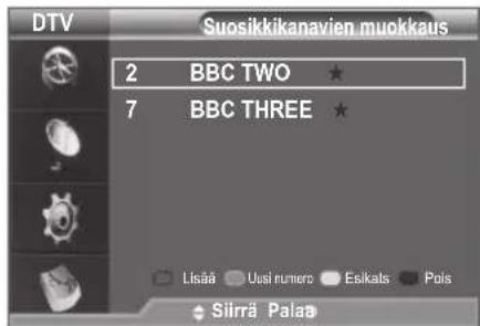 DTV Suosikkikanavien muokkaus 2 BBC TWO ★ 7 BBC THREE ★ Lisää Uusi rumero Eskals Pols Siirrä Palaa