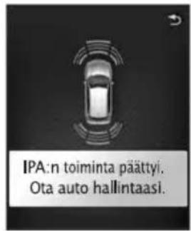 IPA:n toiminta päättyi. Ota auto hallintaasi.