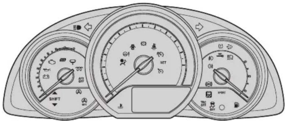 TOYOTA Auris (2016) - Varoitus- ja merkkivalot - 1