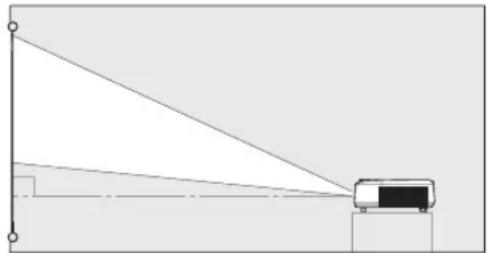 Simple line drawing of a vehicle projecting upward with a triangular roof, no text or symbols present