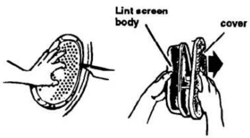 Lint screen body cover