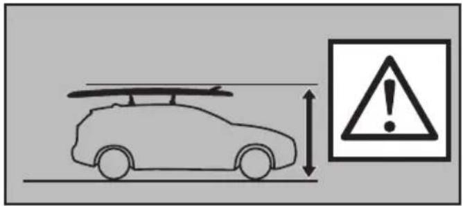 Diagram showing a car with roof-mounted sensors and an explosion warning symbol