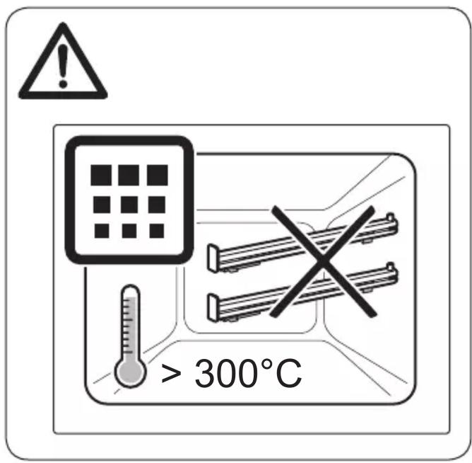 ≥ 300°C