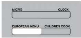 MICRO CLOCK EUROPEAN MENU CHILDREN COOK