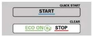 QUICK START START CLEAR ECO ON STOP