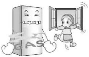 LG GL-B360QM - When gas is leaked, do not touch the refrigerator or the outlet and ventilate the room immediately. - 1