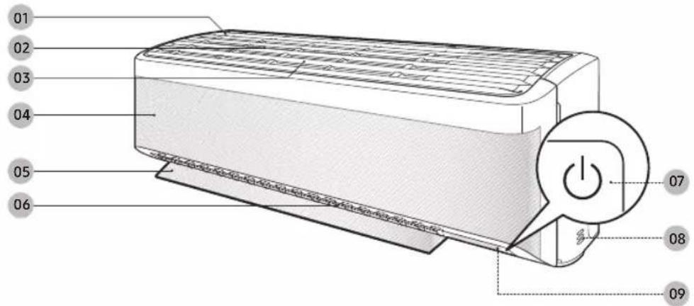 SAMSUNG AR24TSCAEWKXTV - תְרָה בְּרָה בְּרָה - 1
