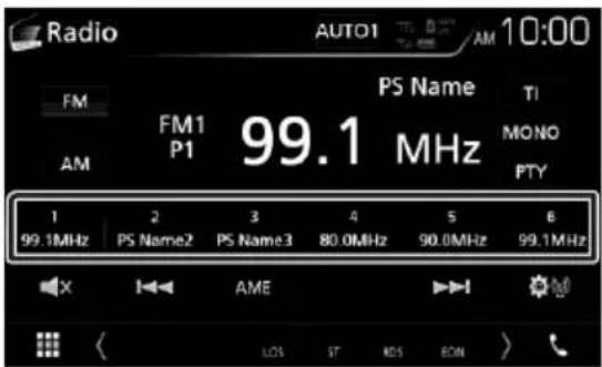 KENWOOD DNX9190SM - เลือกที่ตั้งค่าไว้ล่วงหน้า - 1
