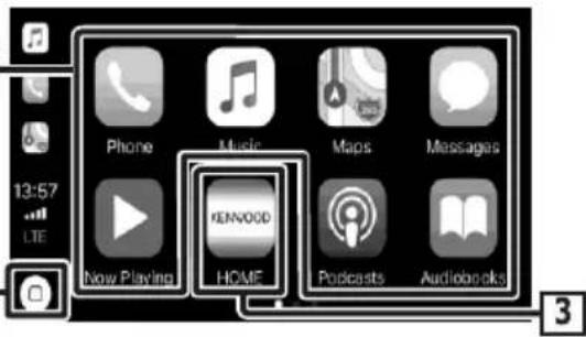 KENWOOD DNX9190SM - หากต้องการลบอุปกรณ์ Apple CarPlay ที่ลงทะเบียนแล้ว - 4