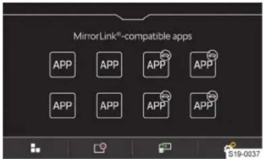 MirrorLink®-compatible apps APP APP APP APP APP APP APP APP S19-0037