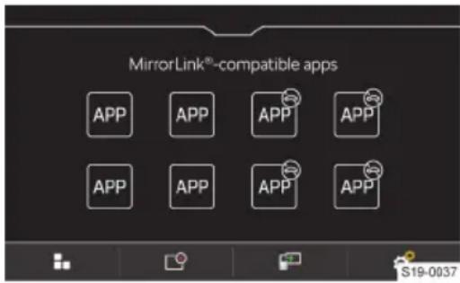 MirrorLink®-compatible apps APP APP APP APP APP APP APP APP S19-0037
