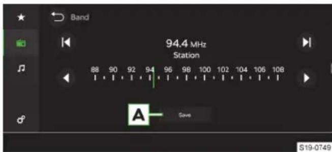 Band 94.4 MHz Station 88 90 92 94 96 98 100 102 104 106 108 A Save S19-0749