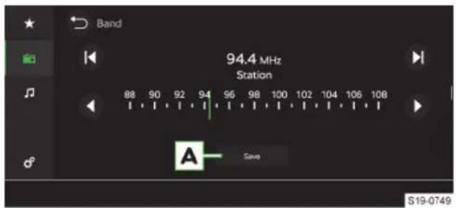 Band 94.4 MHz Station 88 90 92 94 96 98 100 102 104 106 108 A Save S19-0749