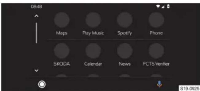 08:48 Maps Play Music Spotify Phone SKODA Calendar News PCTS Verifier S19-0925
