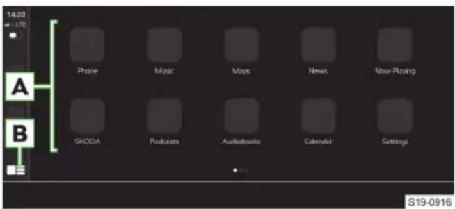 14:20 at 17E A B Phone Music Maps News Now Playing SHODA Podcasts Audiobooks Calendar Settings S19-0916