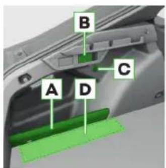 A B C D