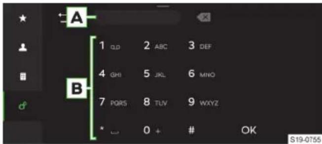 A 1 QD 2 ABC 3 DEF 4 GHI 5 JKL 6 MNO 7 PORS 8 TUV 9 WXYZ * 0 + # OK S19-0755