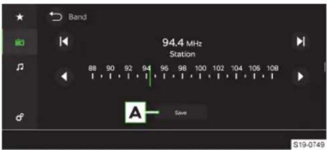 Band 94.4 MHz Station 88 90 92 94 96 98 100 102 104 106 108 A Save S19-0749