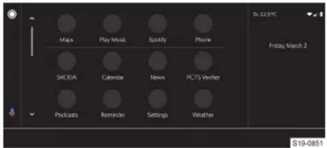 Maps Play Music Spotify Phone SWODA Calendar News iCTS Verber Podcasts Reminder Settings Weather 22.5°C Friday, March 2 S19-0851