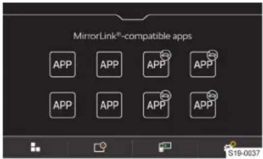 MirrorLink®-compatible apps APP APP APP APP APP APP APP APP S19-0037