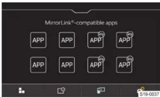 MirrorLink®-compatible apps APP APP APP APP APP APP APP APP S19-0037