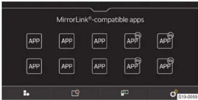 MirrorLink®-compatible apps APP APP APP APP APP APP APP APP APP APP S19-0059