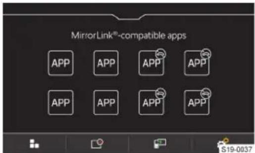 MirrorLink®-compatible apps APP APP APP APP APP APP APP APP S19-0037