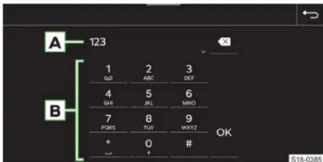 A 123 B 1 2 3 QD ABC DEF 4 5 6 GHI JKL MNO 7 8 9 PQRS TUV WXYZ * 0 # OK S18-0385