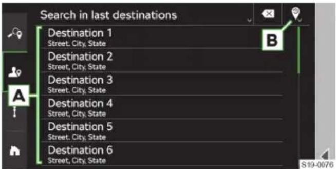 Search in last destinations Destination 1 Street. City, State Destination 2 Street. City, State Destination 3 Street. City, State Destination 4 Street. City, State Destination 5 Street. City, State Destination 6 Street. City, State