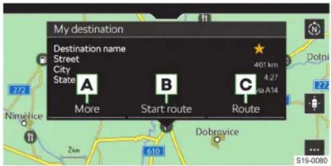 My destination Destination name Street City State A More B Start route Route 401 km 4.27 /ra A14 Nimérice 272 610 Dobrovice S19-0080
