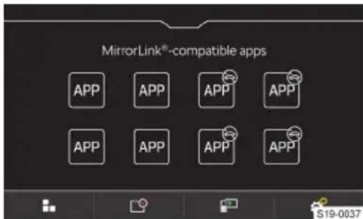 MirrorLink®-compatible apps APP APP APP APP APP APP APP APP S19-0037