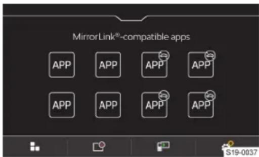 MirrorLink®-compatible apps APP APP APP APP APP APP APP APP S19-0037