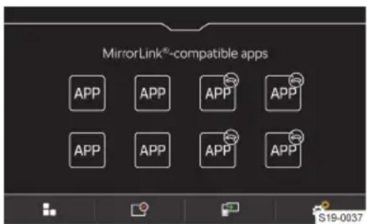 MirrorLink®-compatible apps APP APP APP APP APP APP APP APP S19-0037