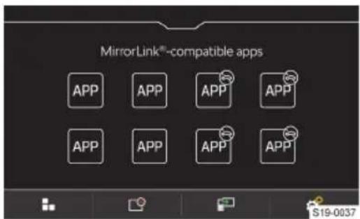 MirrorLink®-compatible apps APP APP APP APP APP APP APP APP S19-0037
