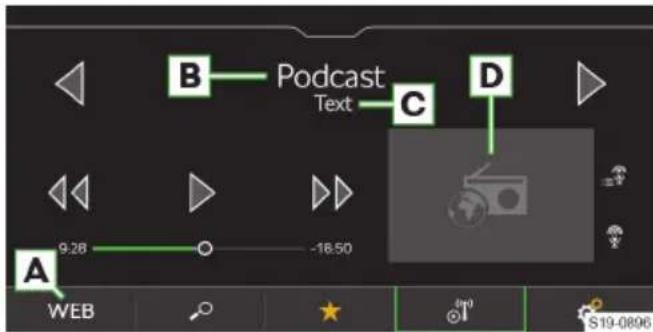 B Podcast Text C D A 9:28 -16.50 WEB S19-0806