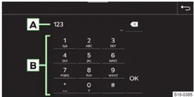 A 123 B 1 2 3 G0 ABC DEF 4 5 6 GHI JKL MNO 7 8 9 POBS TUV WXYZ * 0 # + OK S18-0385