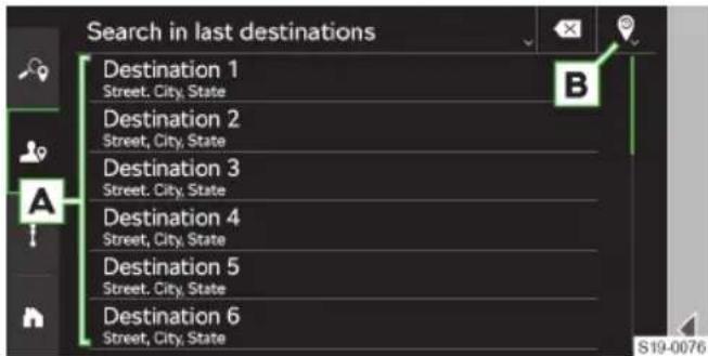Search in last destinations Destination 1 Street. City. State Destination 2 Street. City. State Destination 3 Street. City. State Destination 4 Street. City. State Destination 5 Street. City. State Destination 6 Street. City. State