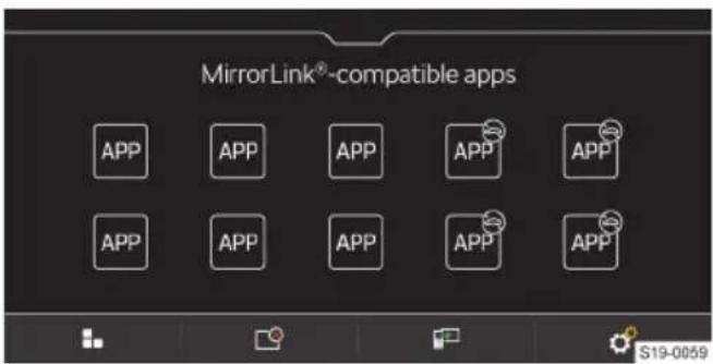 MirrorLink®-compatible apps APP APP APP APP APP APP APP APP APP APP S19-0059
