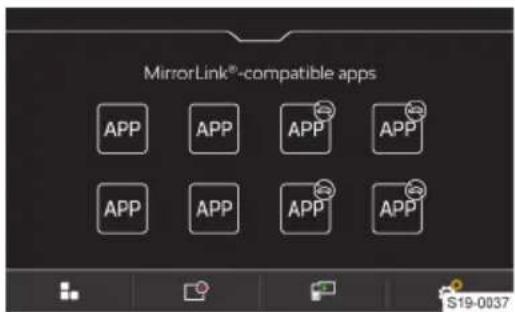 MirrorLink®-compatible apps APP APP APP APP APP APP APP APP S19-0037