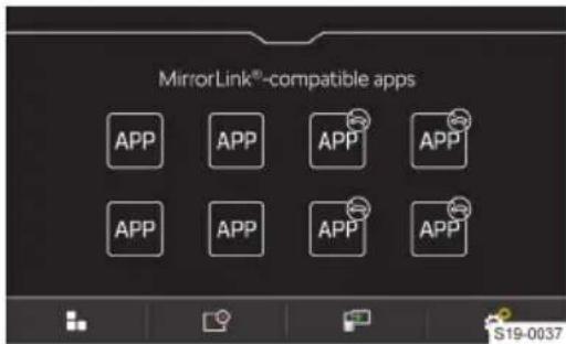 MirrorLink®-compatible apps APP APP APP APP APP APP APP APP S19-0037