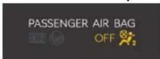 PASSENGER AIR BAG OFF