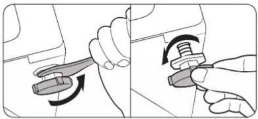 SAMSUNG WW7SJ5545FW - STEP 3 Adjust the levelling feet - 1