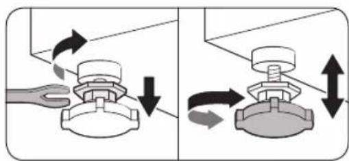 SAMSUNG WW8ST3046AH - STEP 3 Adjust the levelling feet - 1