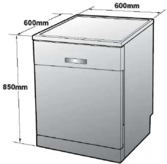 600mm 600mm 850mm