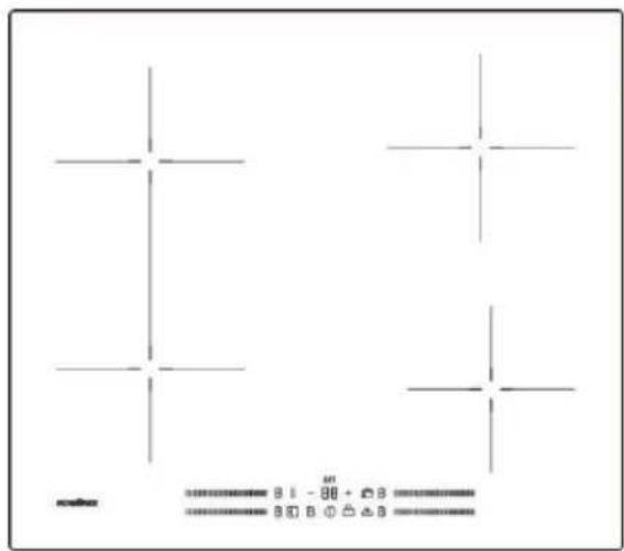 Pure geometric lines forming cross shapes without any text, numbers, or symbols