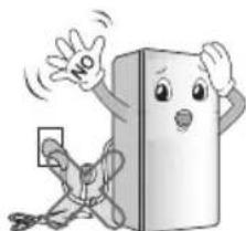 LG GR-M638YTQ - Do not extend or modify the length of the power plug. - 1