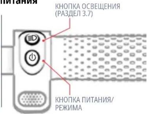 КНОПКА ОСВЕЩЕНИЯ (РАЗДЕЛ 3.7) КНОПКА ПИТАНИЯ/ РЕЖИМА