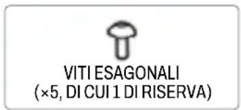 VITI ESAGONALI (×5, DI CUI 1 DI RISERVA)