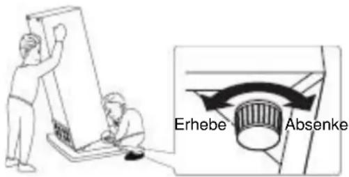 Erhebe Absenke
